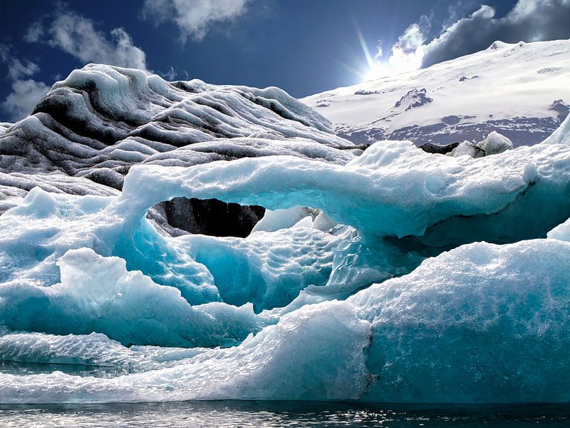 Gletschersee Jokulsarlon, Island von Rietje Bulthuis