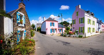 Bunte Häuser belle-île-en-mer von Jeroen Mikkers