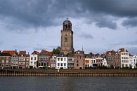 Stadsgezicht: Deventer vanaf het water van Elles van der Veen thumbnail