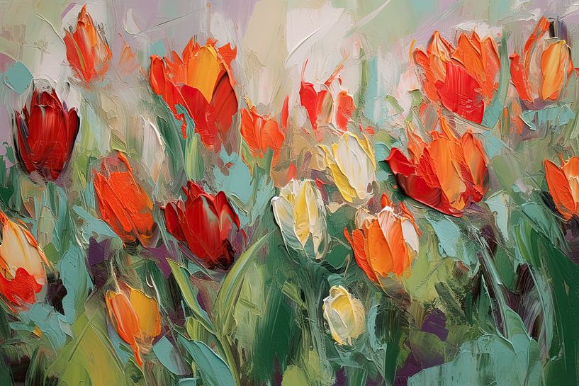 Tulips abstract by Imagine
