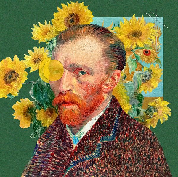 Vincent van Gogh - zonnebloem editie van Gisela- Art for You