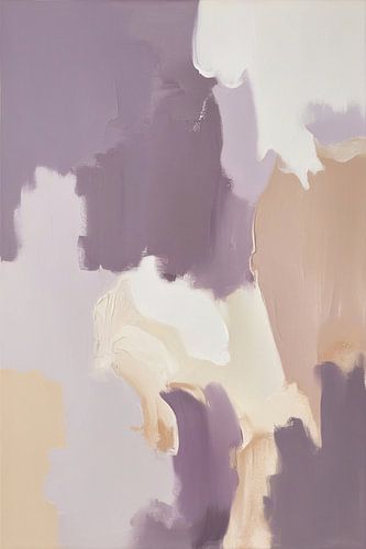 Peinture abstraite aux couleurs douces