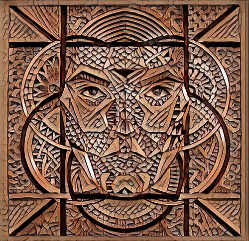 Geometrical-wooden, serie Faces