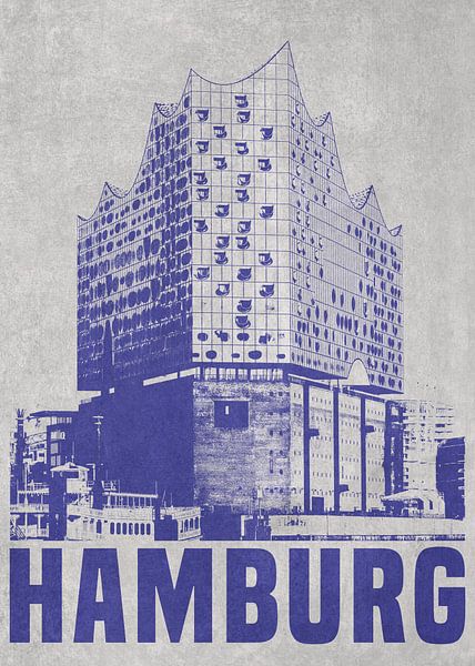 Die Elbphilharmonie, Hamburg von DEN Vector