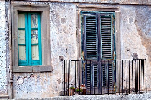 Abandoned house in the Sicilian mountain village of Forza d'Agro