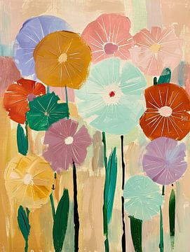 Bloemen abstract van Bert Nijholt