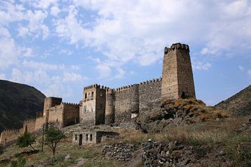 Khertvisi fort in Georgië. van Bas van den Heuvel