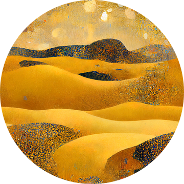 De Sahara Woestijn in de stijl van Gustav Klimt van Whale & Sons