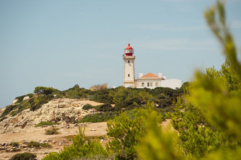 Lighthouse in the Algarve, Portugal by Stef Wingens