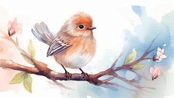 Baby bird van CanvasbyCaro