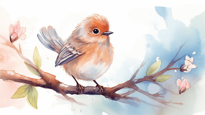 Bébé oiseau par CanvasbyCaro