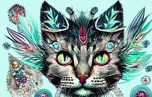 Moderne Katzenkunst