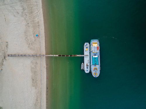 Waddenveer The friendship Texel at the jetty by Texel360Fotografie Richard Heerschap