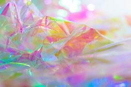 Irisierende Faltenlandschaft im sanften Licht von Mixed media vector arts