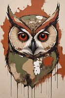 Gaze of Wisdom in Abstract Shapes
