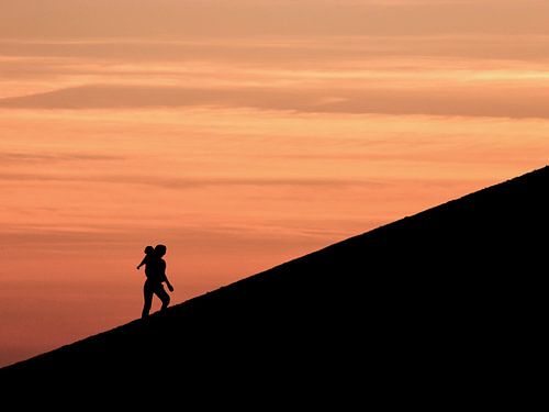 Onderweg naar de top.