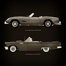 Ferrari 250GT Spyder California 1960 en Ford Thunderbird Convertible 1957 van Jan Keteleer thumbnail