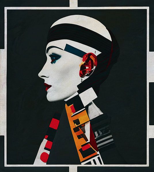 The robot woman by Jan Keteleer (JanKé): A Journey Beyond the Canvas