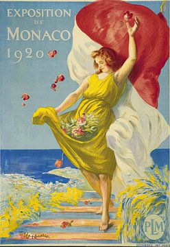 Leonetto Cappiello - Expositie De Monaco (1920) van Peter Balan