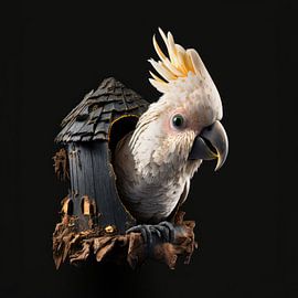 Cockatoo Digital Art Fantasy by Preet Lambon