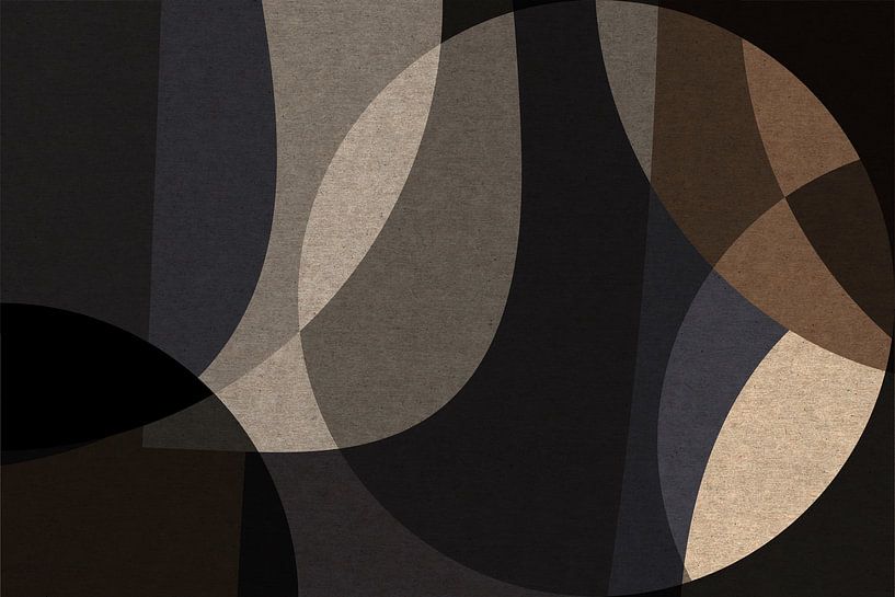 Organic Geometry: Warm Earth Tones Retro I by Dina Dankers