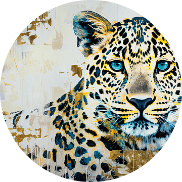 Schilderij Luipaard Goud