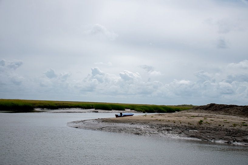 Landscape with little boat in a lake by studio Arcis Photography
