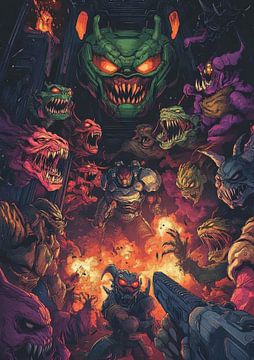 "Enfer épique plein de créatures terrifiantes" ;