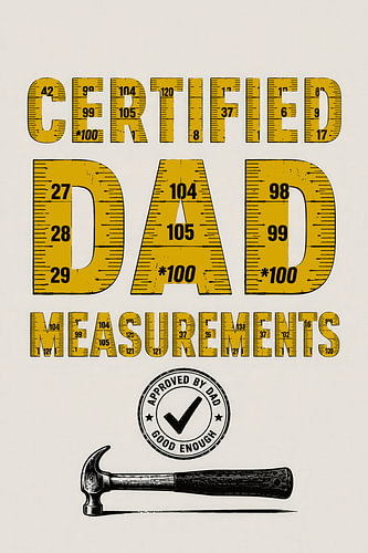Certified Dad Measurements von Treechild
