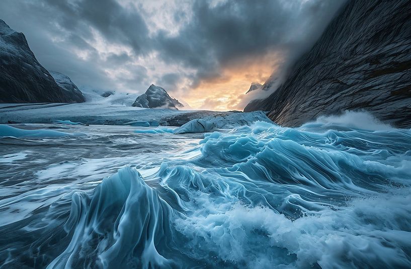 Winter an Norwegens Küste von fernlichtsicht