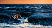 zonsondergang op het wad 2 van Jan Peter Nagel thumbnail