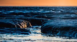 sunset on the tidal flats 2 by Jan Peter Nagel