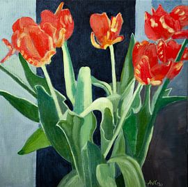 Tulipes sur Antonie van Gelder Beeldend kunstenaar