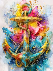 Anchor nautical art
