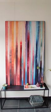 Klantfoto: Kleurrijke verticale strepen van Lauri Creates