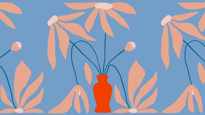 Japan Floral by Mad Dog Art