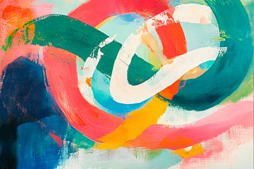 Colourful abstract composition by Poster Art Shop