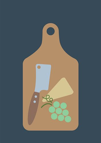 Küchenherd, Käsebrett von Atelier Hedy Marguerite