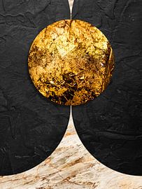 Moderne abstracte geometrische kunst van Online Arts