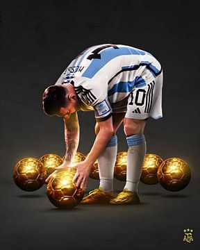 Lionel Messi van Random Art