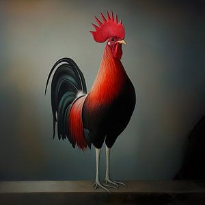 Coq majestueux