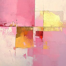 Abstrakte Quadrate in Pastell von Zen und Mehr