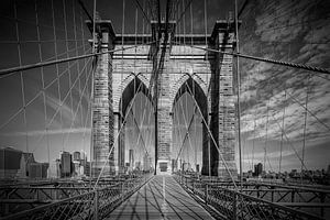 NEW YORK CITY Brooklyn Bridge im Detail von Melanie Viola