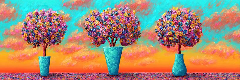 Flowers Trees | Spirals of Joy and Colour by Flower Studio