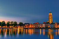 Deventer skyline église Lebuinus photographie de soirée