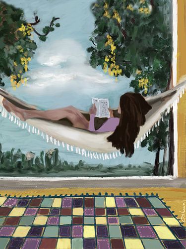 Une lecture paisible en plein air