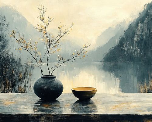 Lac de montagne - Sérénité à la lumière de l'aube