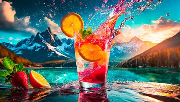 Cocktail with fruit by Mustafa Kurnaz