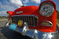 Chevrolet Bel Air in Havanna, Kuba von Henk Meijer Photography Miniaturansicht