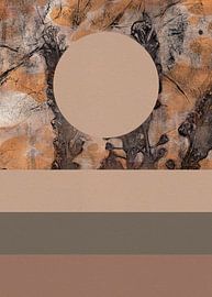 Zen wabi-sabi abstrakte botanische Kunst im Japandi-Stil no. 10 von Dina Dankers